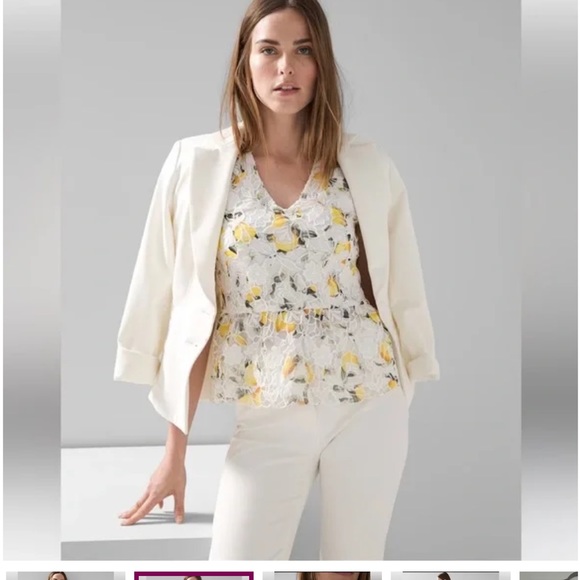 WHBM peplum top, size 2 - Picture 3 of 5